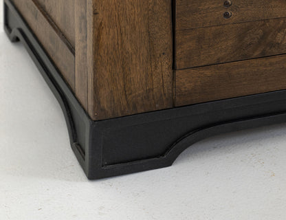2 Drawer, Nightstand - Barrel Brown
