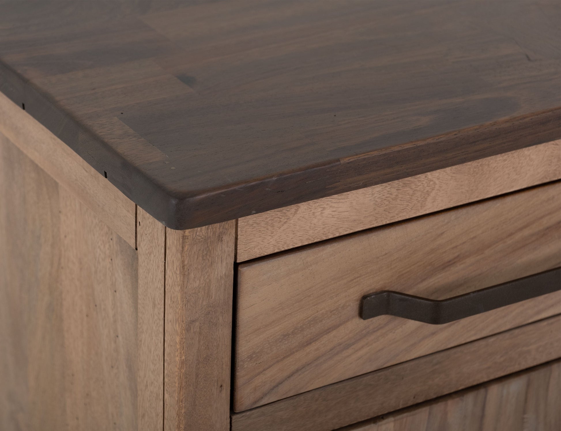 2 Drawer, 2 Door, 2 Glass Door, Stand 70" - Rich Brown