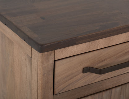 2 Drawer, 2 Door, 2 Glass Door, Stand 70" - Rich Brown