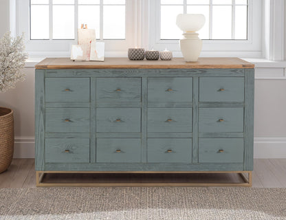 12 Drawer, Console - Forest Green