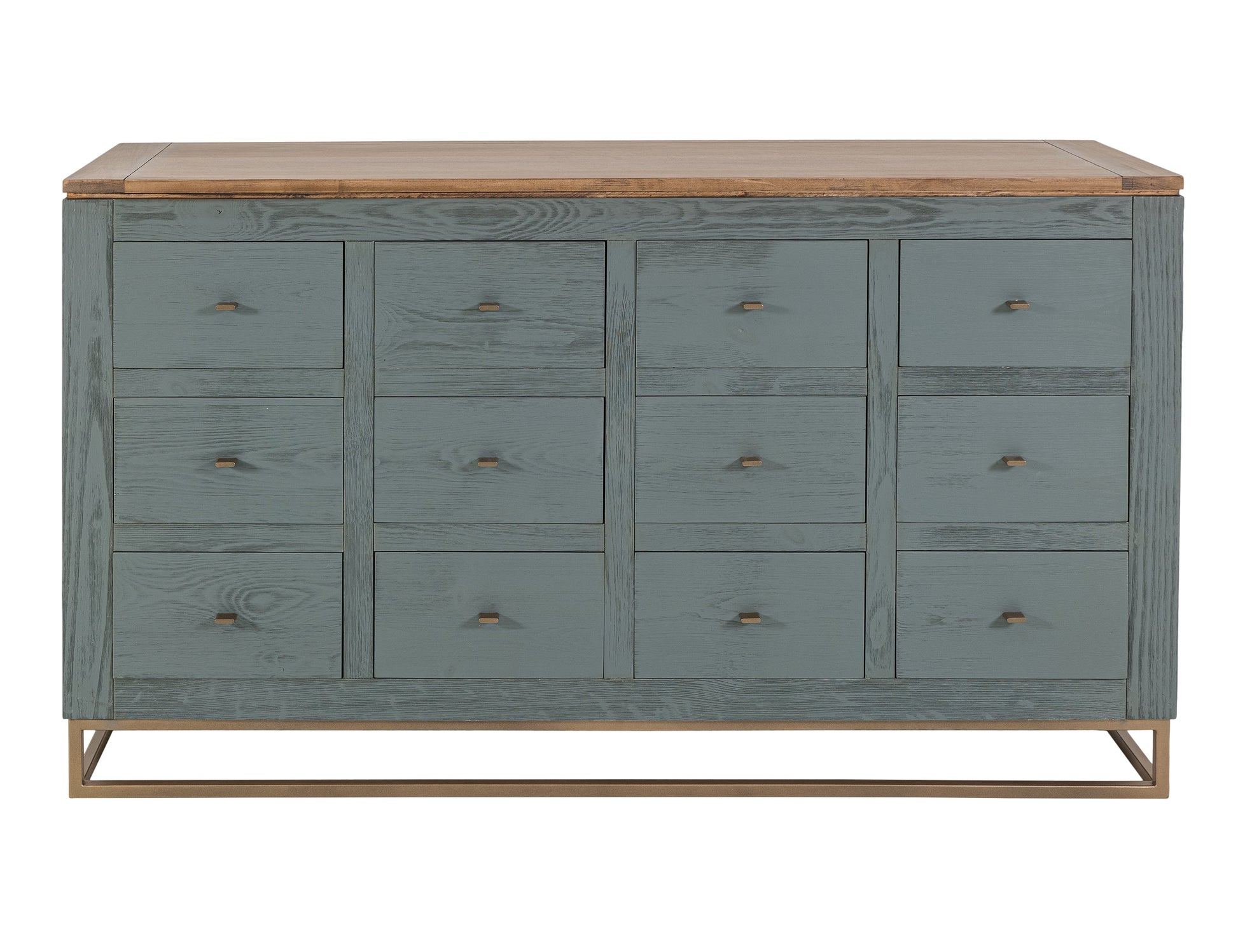 12 Drawer, Console - Forest Green
