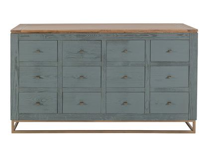 12 Drawer, Console - Forest Green
