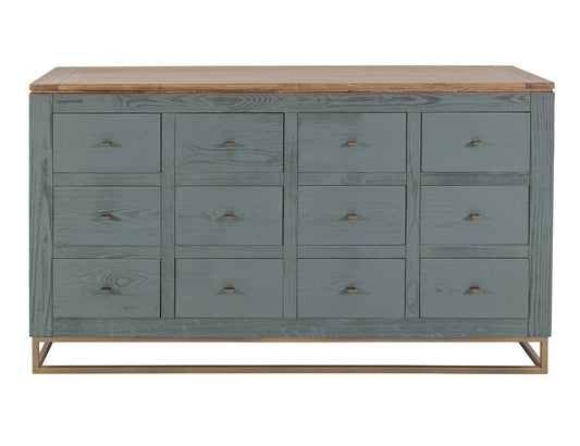 12 Drawer, Console - Forest Green