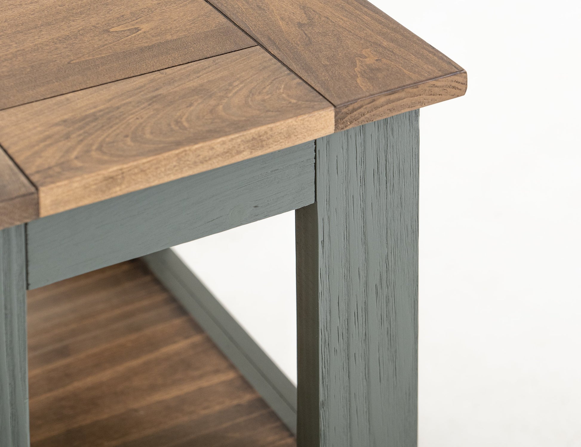 1 Drawer, 1 Shelf, Chairside Table - Forest Green