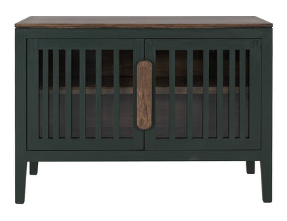 2 Door, 1 Shelf, Cosole - Forest Green