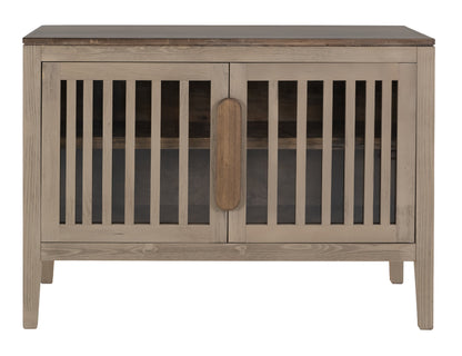 2 Door, 1 Shelf, Cosole - Sand Brown