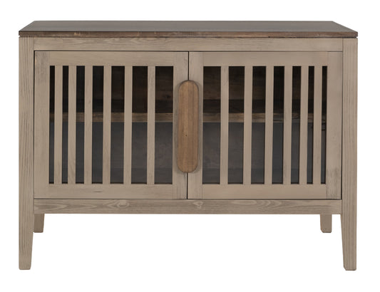 2 Door, 1 Shelf, Cosole - Sand Brown