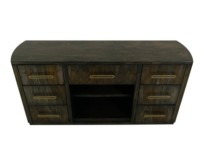 7 Drawer, Console - Oil Black