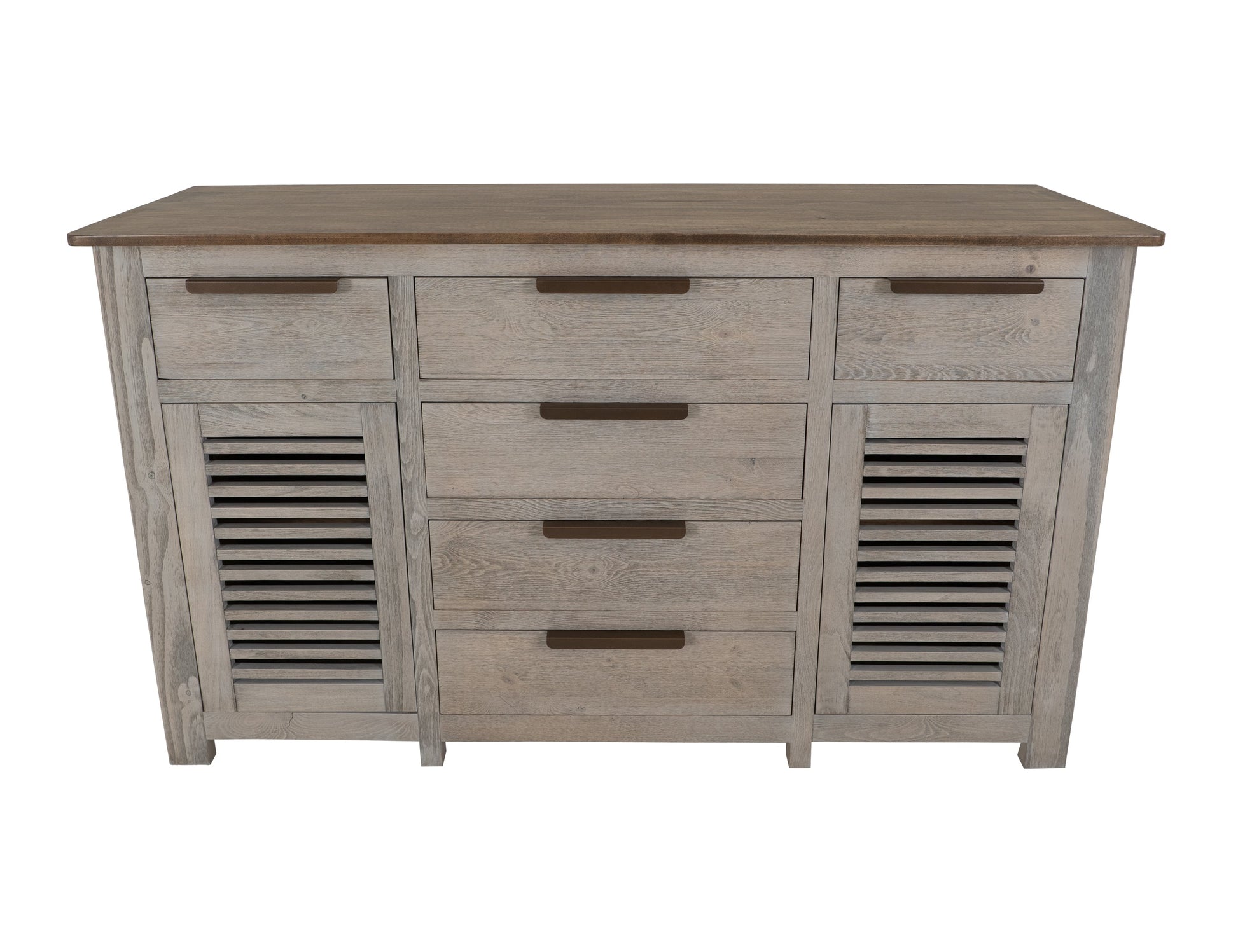 6 Drawer, 2 Door, Buffet - Light Cream