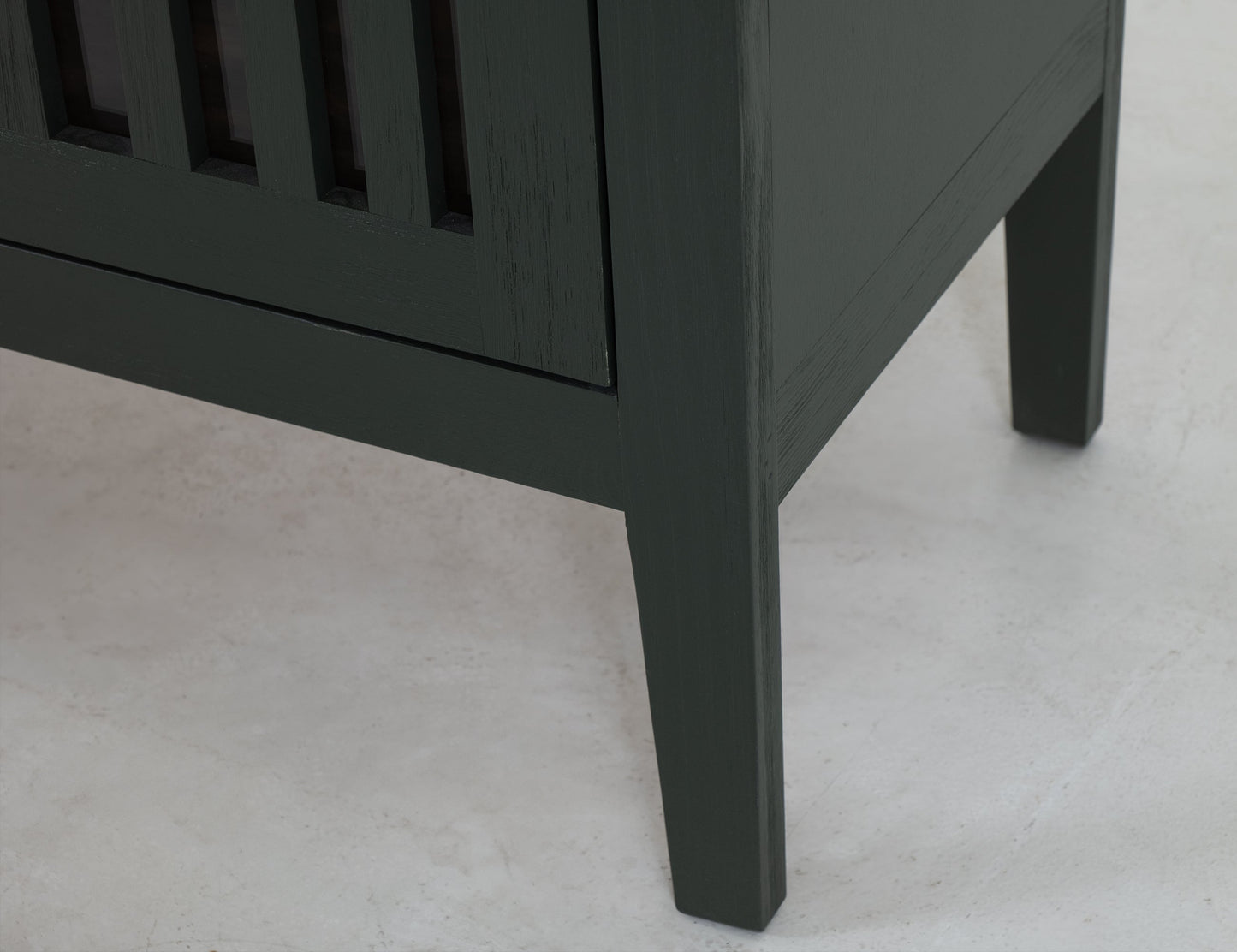 2 Door, 1 Shelf, Cosole - Forest Green