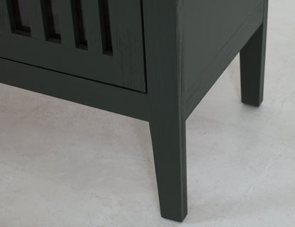 2 Door, 1 Shelf, Cosole - Forest Green