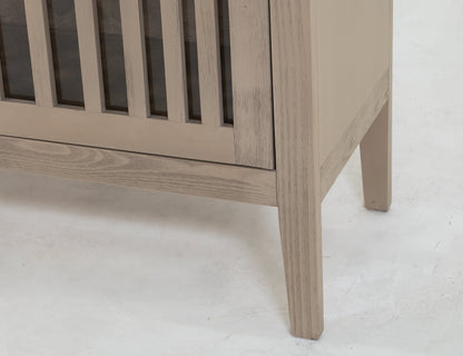 2 Door, 1 Shelf, Cosole - Sand Brown