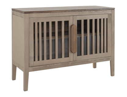 2 Door, 1 Shelf, Cosole - Sand Brown