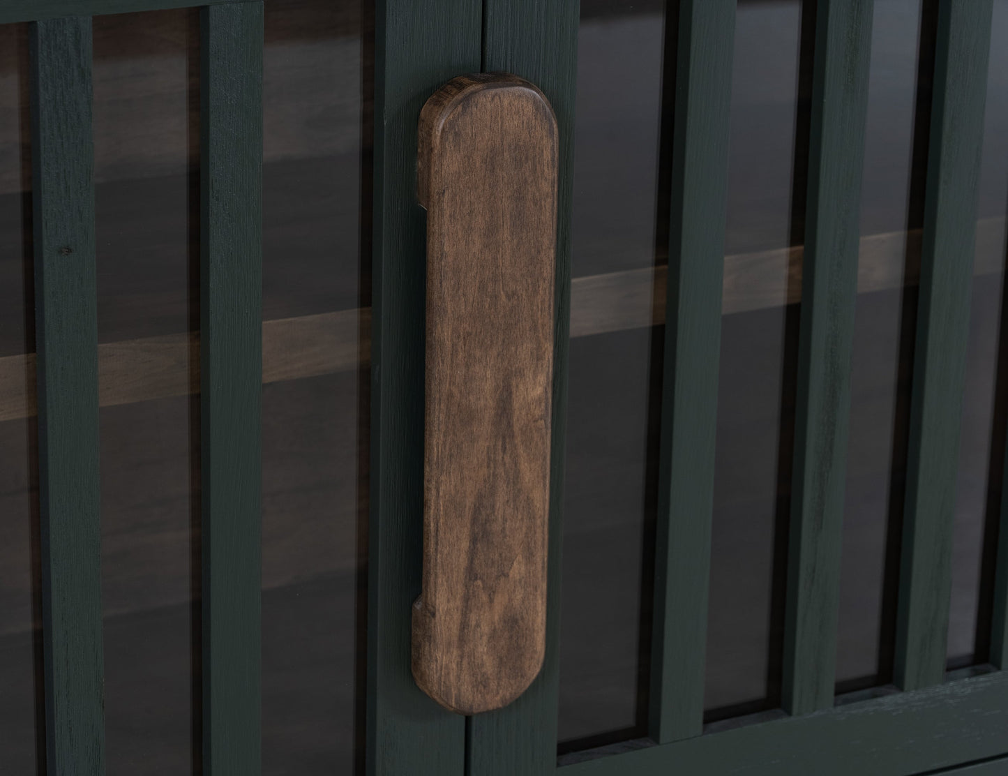 2 Door, 1 Shelf, Cosole - Forest Green
