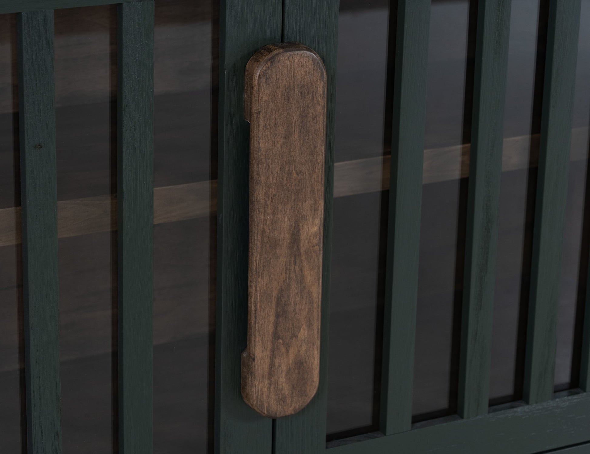 2 Door, 1 Shelf, Cosole - Forest Green