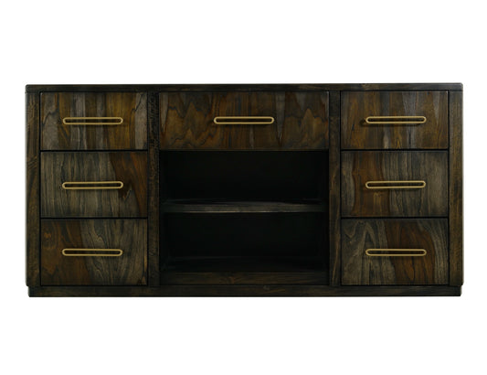 7 Drawer, Console - Oil Black