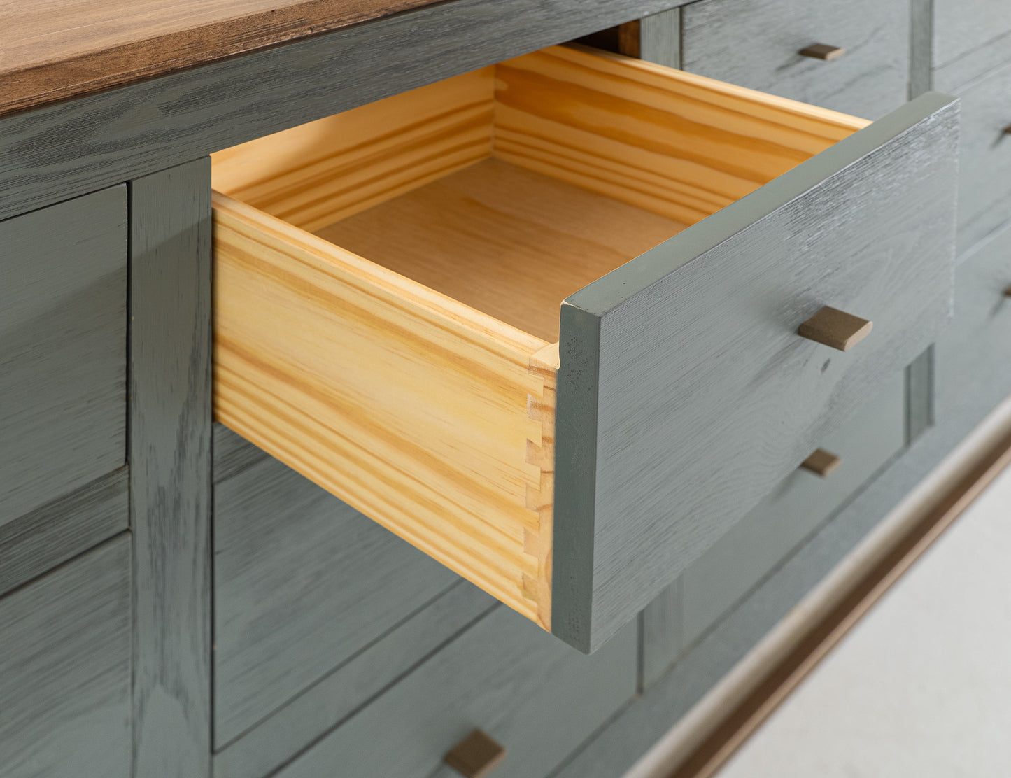 12 Drawer, Console - Forest Green