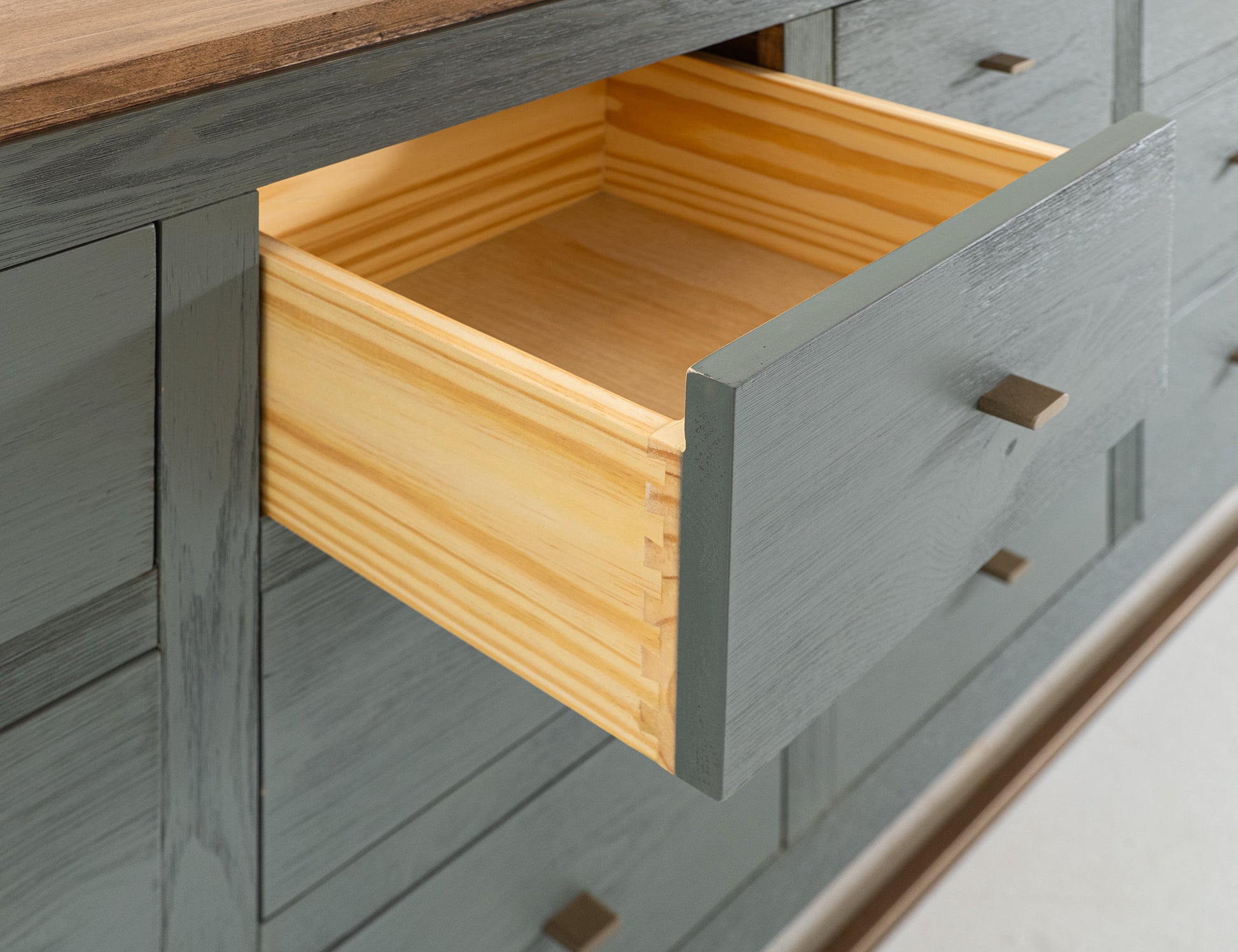 12 Drawer, Console - Forest Green