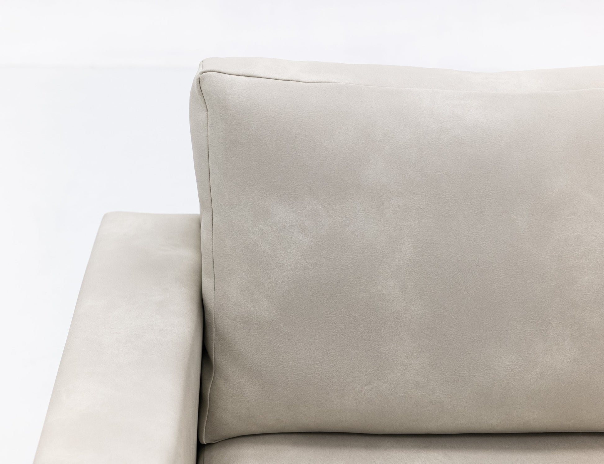 Metal & Wood Base, Armchair - Opal Beige
