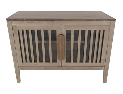 2 Door, 1 Shelf, Cosole - Sand Brown