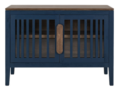 2 Door, 1 Shelf, Cosole - Indigo Blue