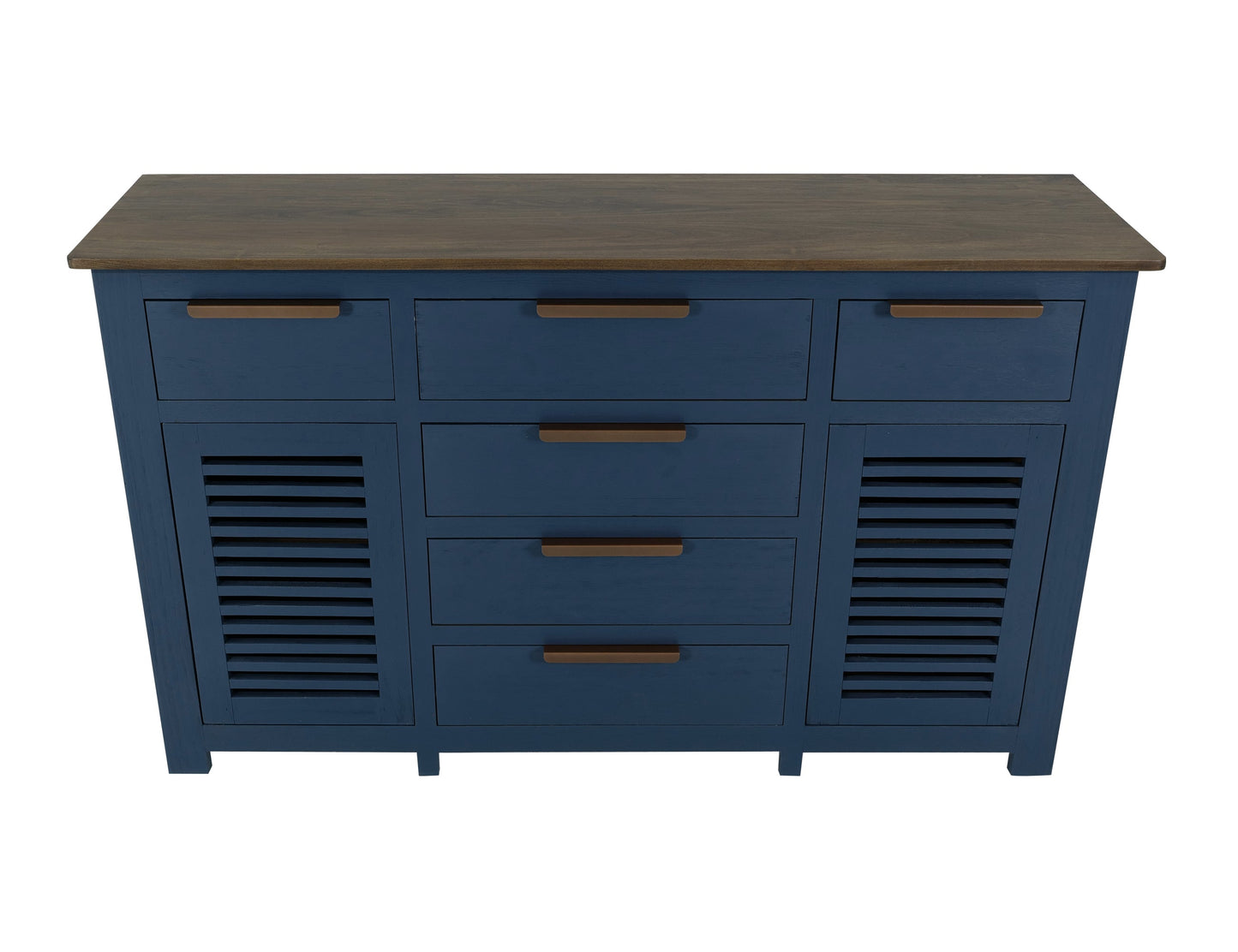 6 Drawer, 2 Door, Buffet - Ivory