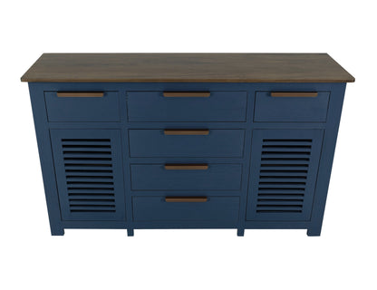 6 Drawer, 2 Door, Buffet - Ivory