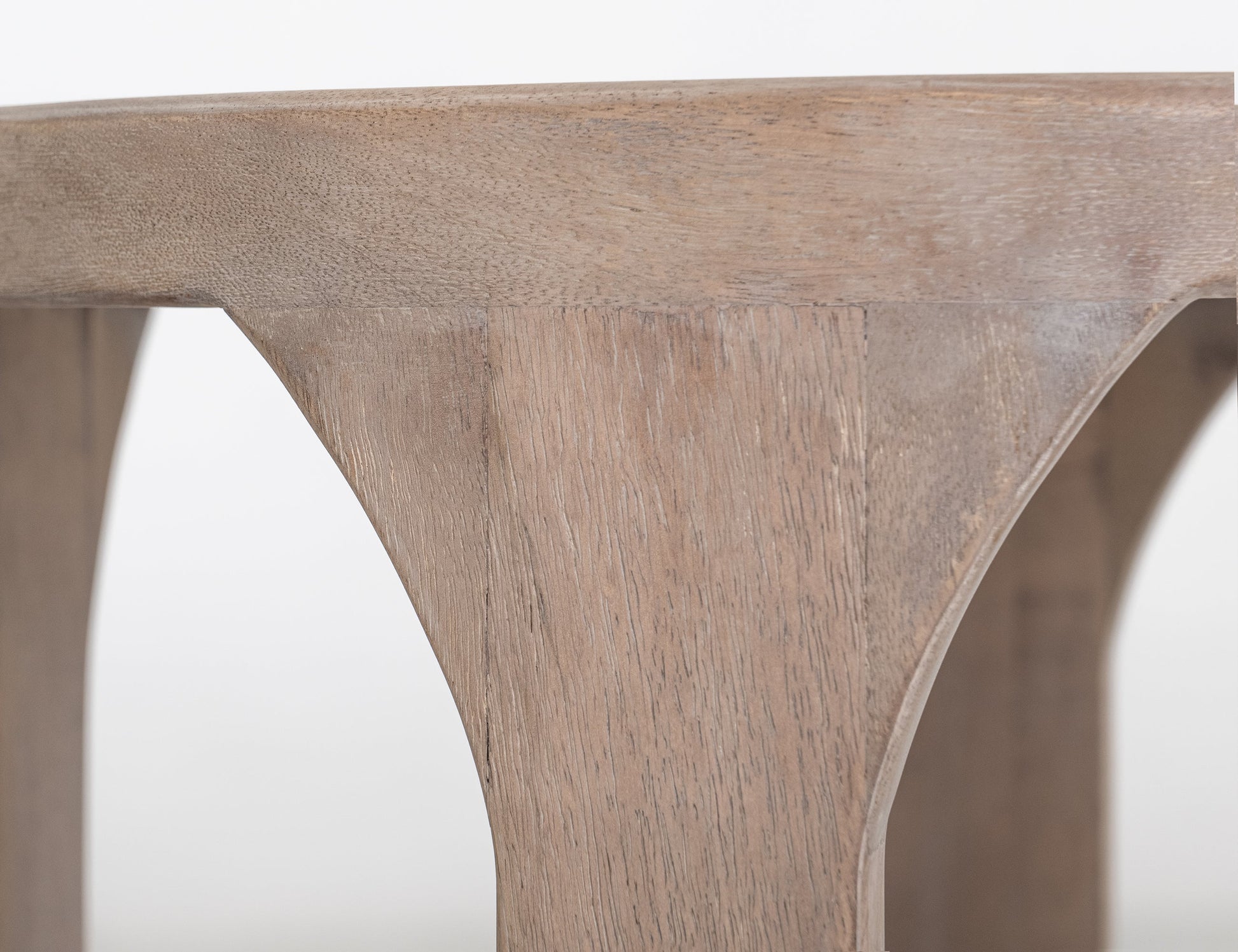 1 Shelf, Chairside Table - Ivory White