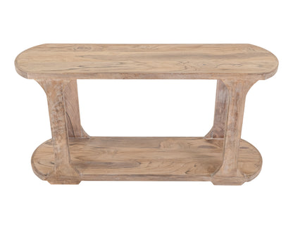 1 Shelf, Sofa Table - Ivory White