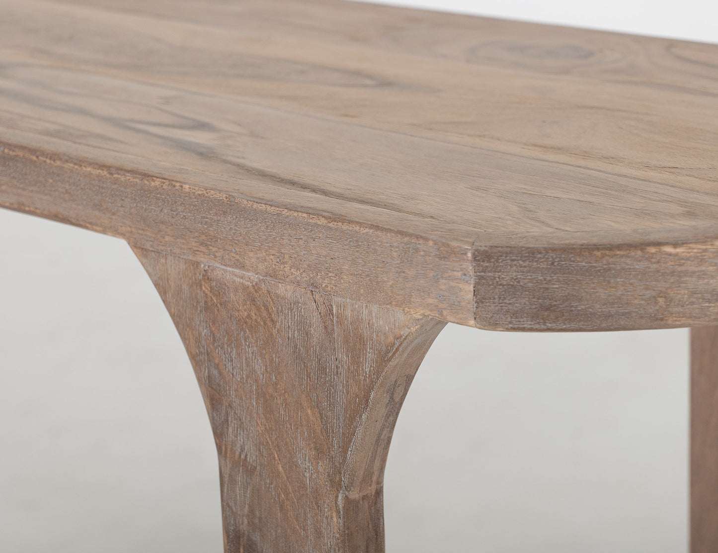 1 Shelf, Sofa Table - Ivory White