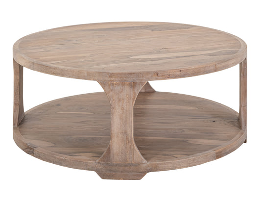 1 Shelf Cocktail Table - Ivory White