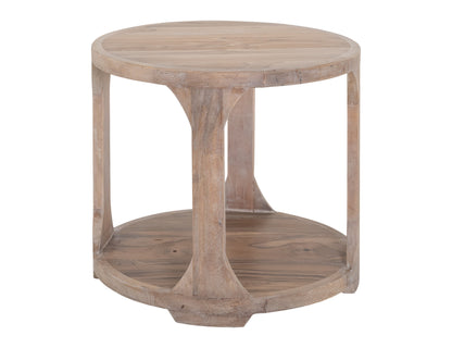 1 Shelf, End Table - Ivory White