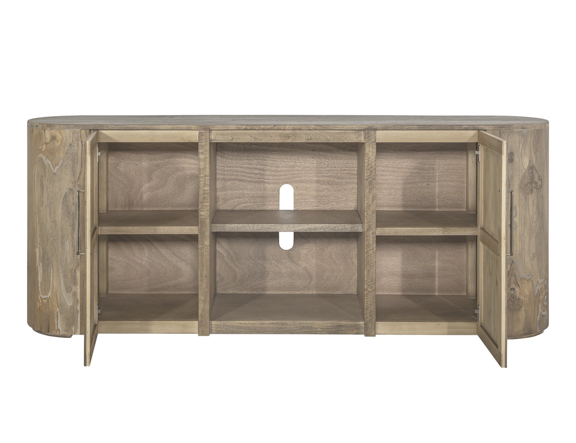 2 Door, TV Stand 80 - Ivory White