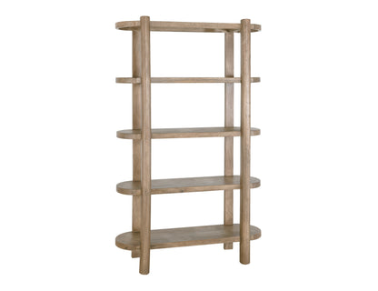4 Shelves, Bookcase - Ivory White