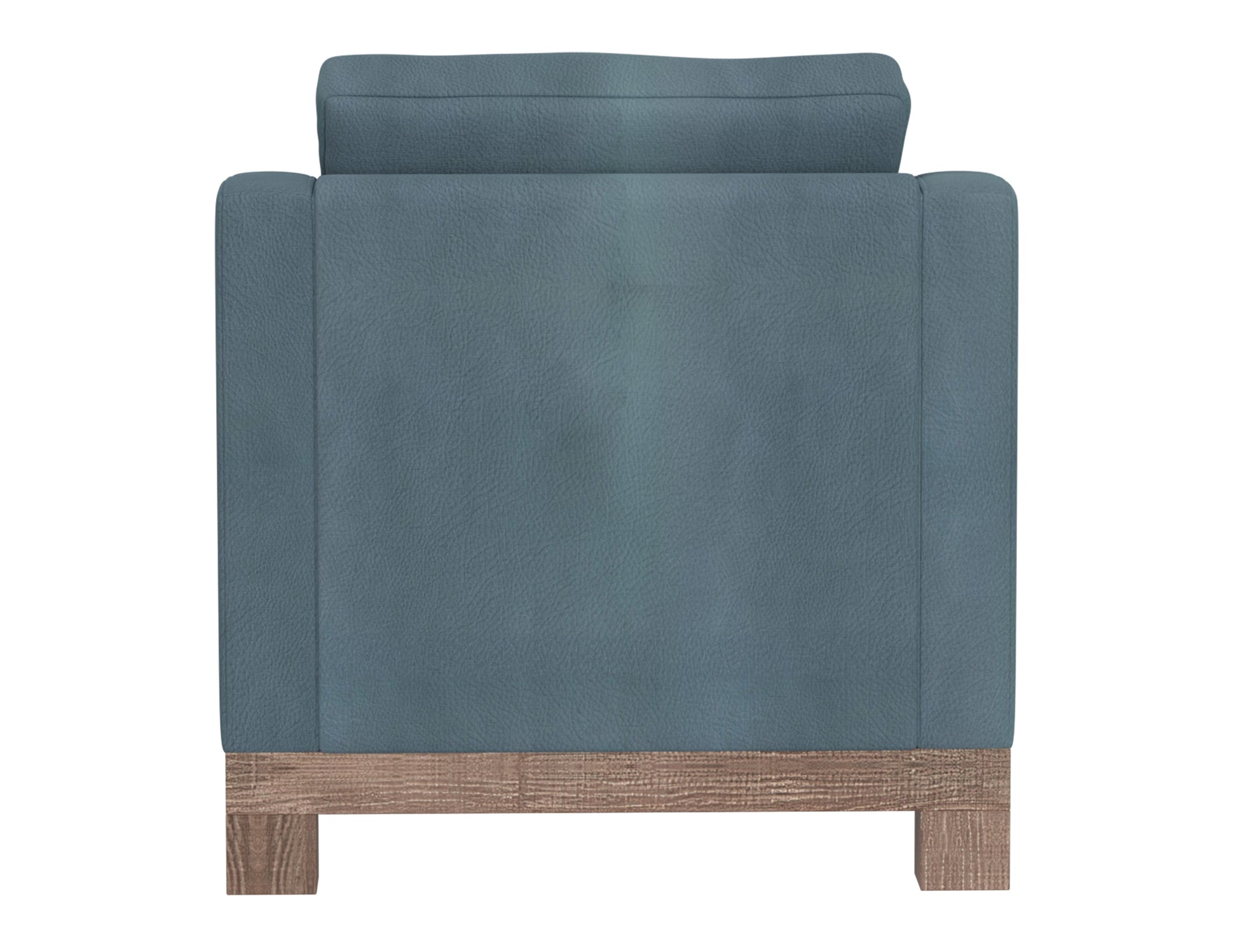 Wooden Frame & Base, Armchair - Slate Blue