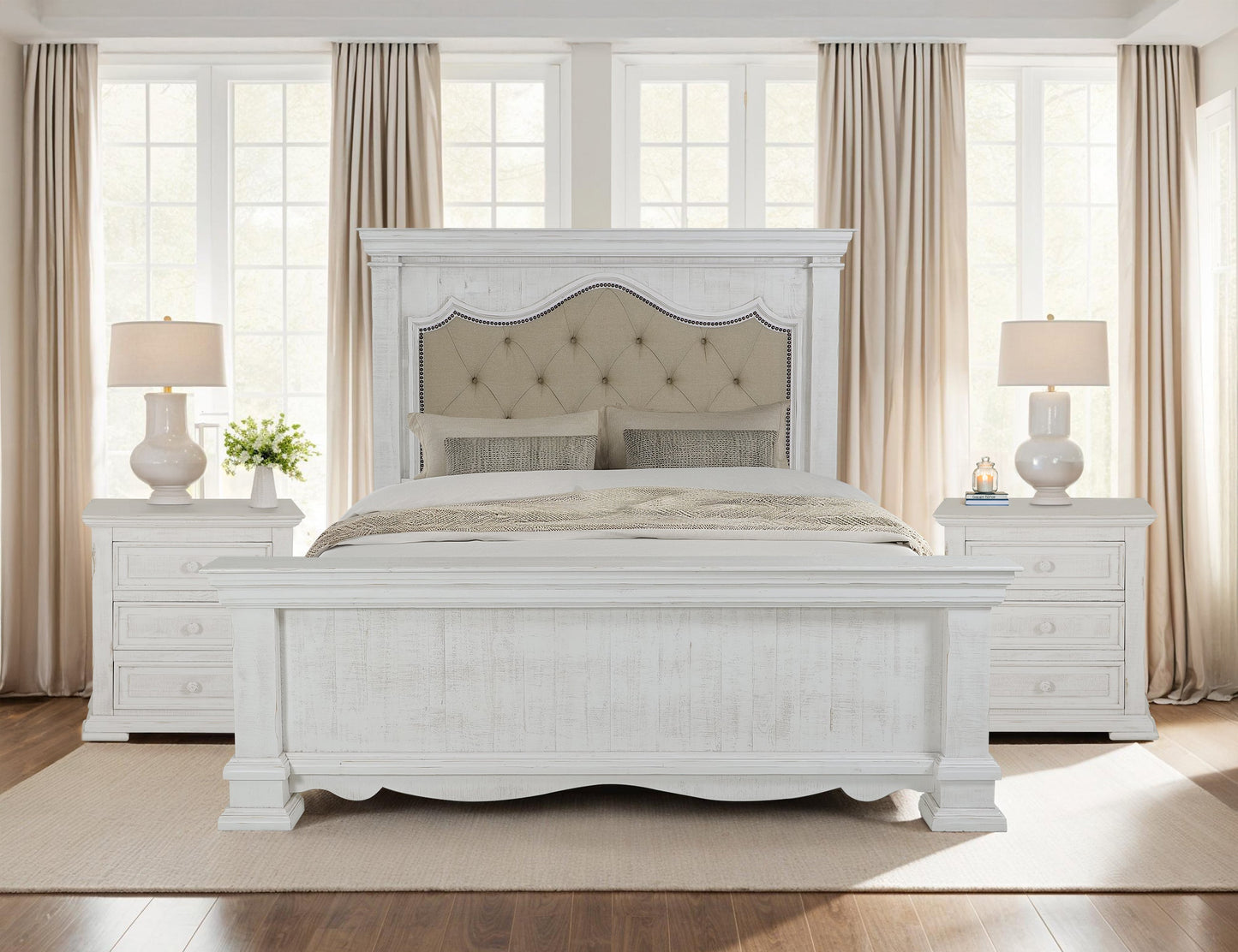 6/6 Footboard - Vintage White