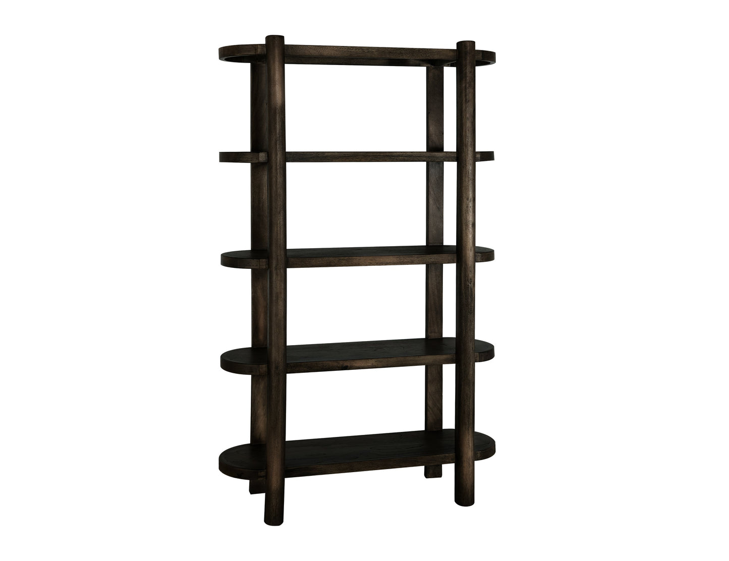 4 Shelves, Bookcase - Oil Black