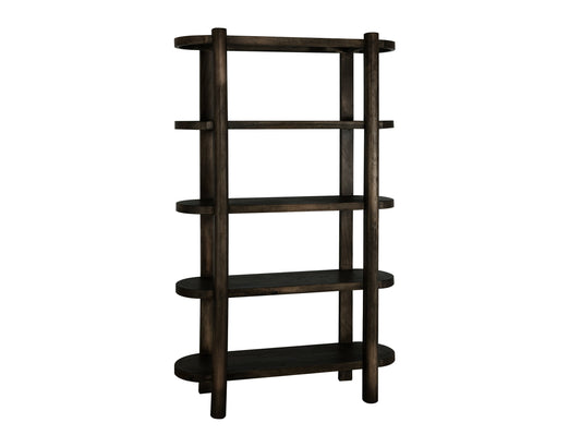 4 Shelves, Bookcase - Oil Black