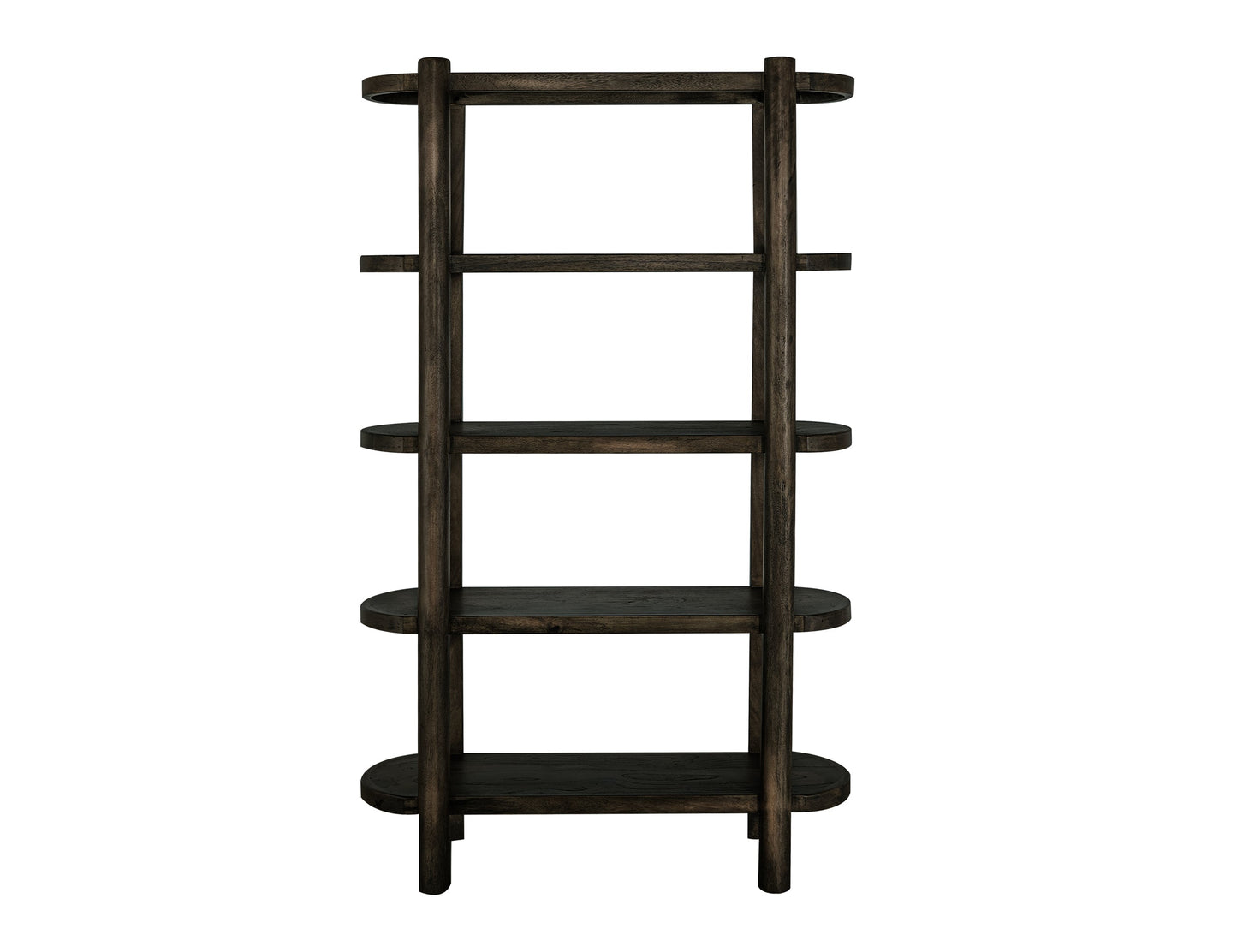 4 Shelves, Bookcase - Oil Black