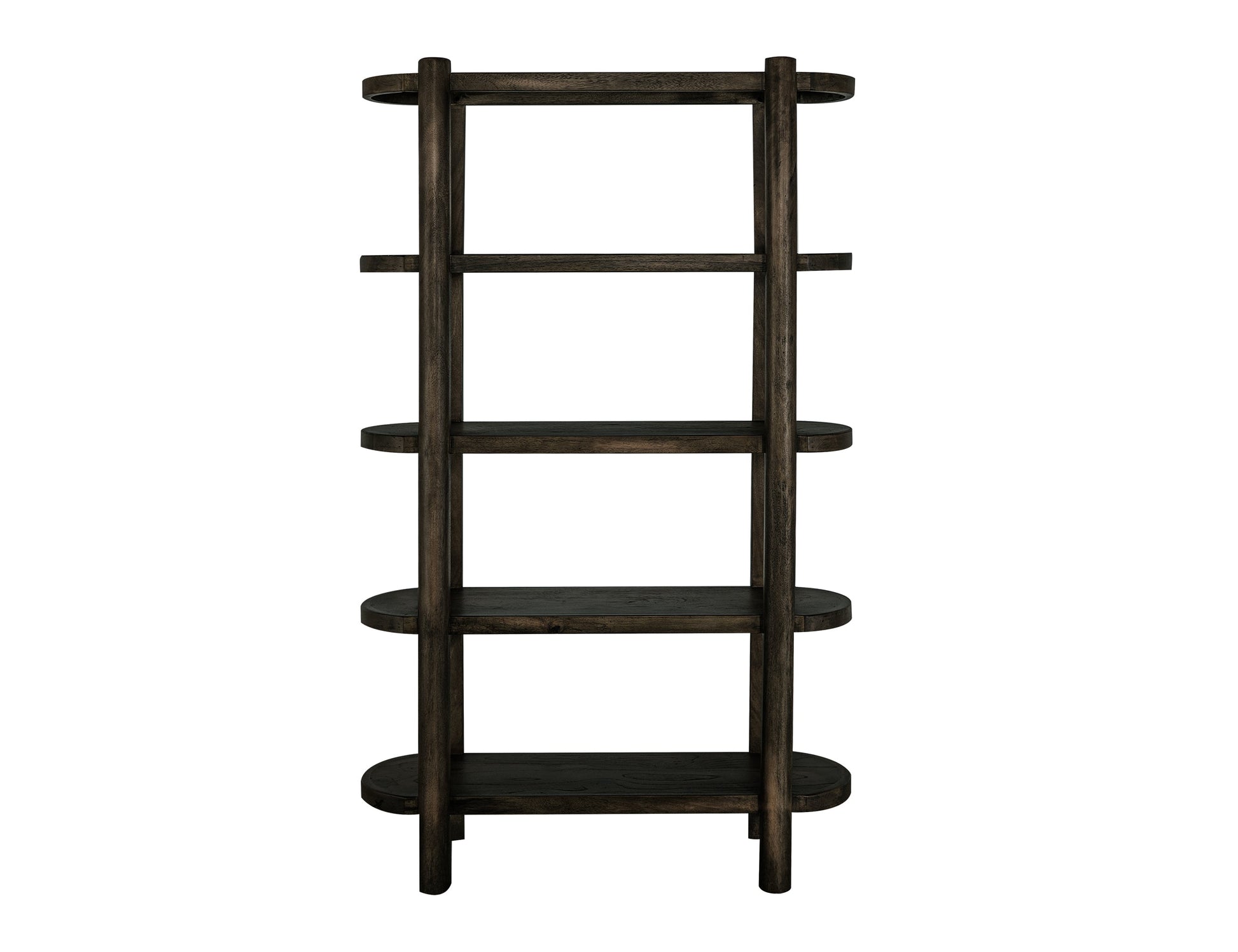 4 Shelves, Bookcase - Oil Black