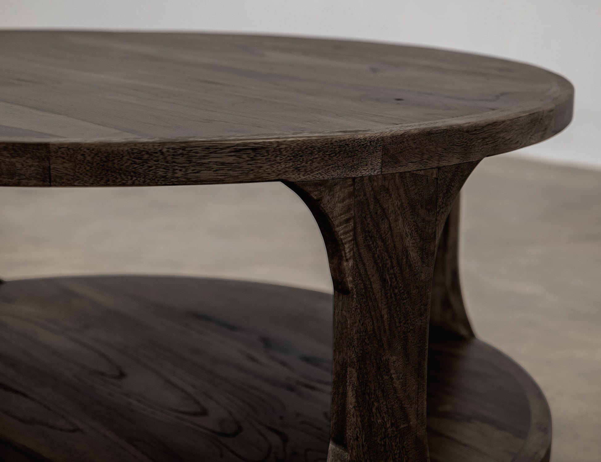 1 Shelf, Chairside Table - Oil Black