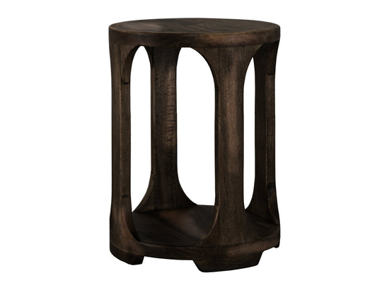 1 Shelf, Chairside Table - Oil Black