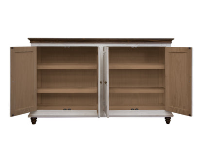 4 Doors Console - White
