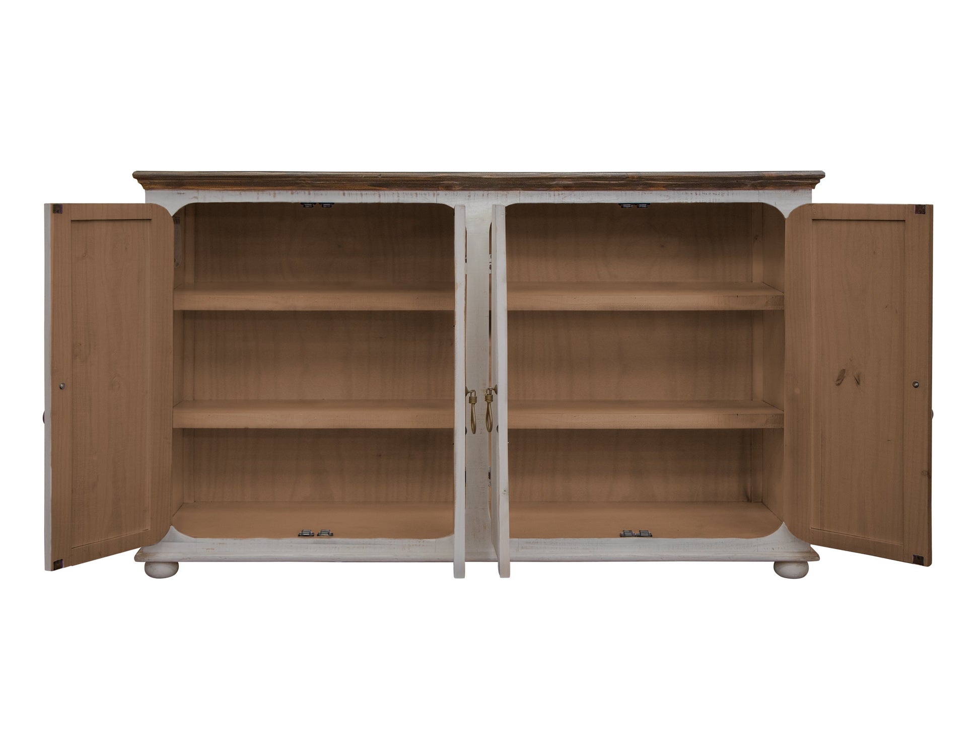 4 Doors Console - White
