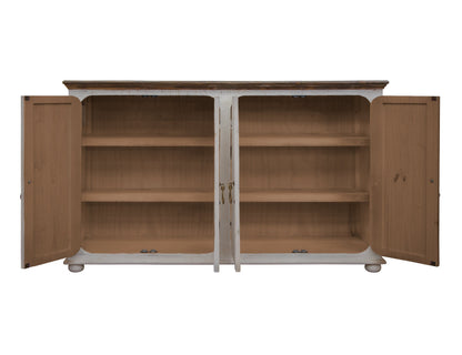4 Doors Console - White