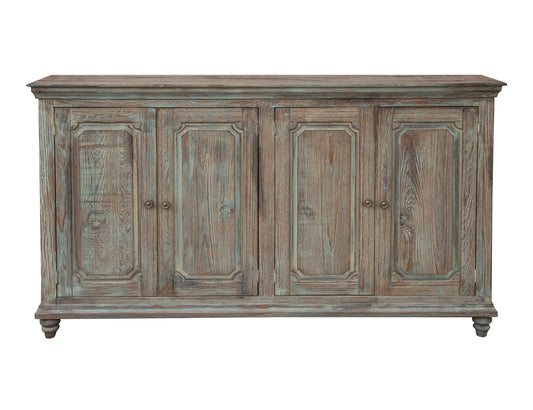 4 Doors Console - Aged Green