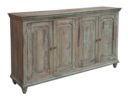 4 Doors Console - Aged Green