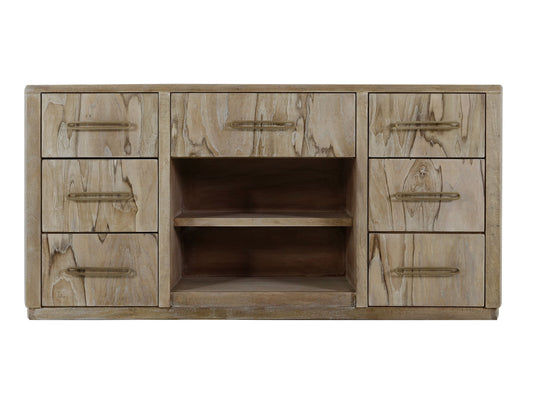 7 Drawer, Console - Ivory White