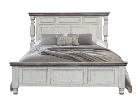 6/6 Low Profile Platform - Antiqued Ivory & Weathered Gray