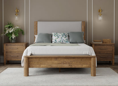 2 Drawer Nightstand - Towny Brown